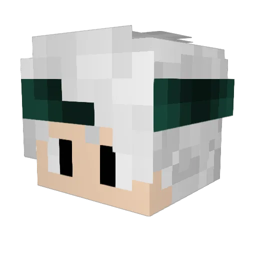 InfaZed Minecraft avatar head, 3D render