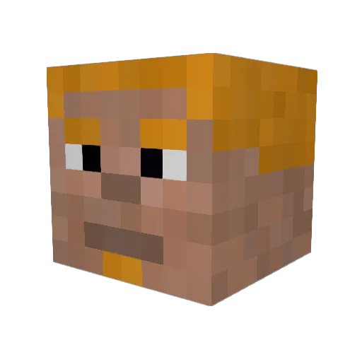 InfamousExile Minecraft avatar head, 3D render