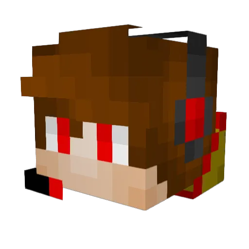 InfamousOG1973 Minecraft avatar head, 3D render