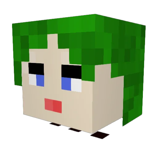 InfamousStarkey Minecraft avatar head, 3D render