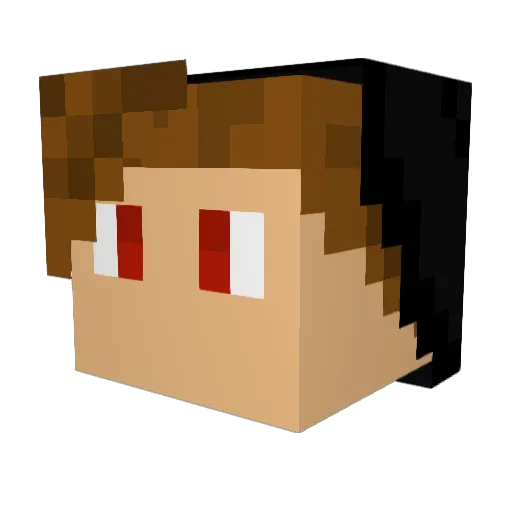 Infamous_OP Minecraft avatar head, 3D render