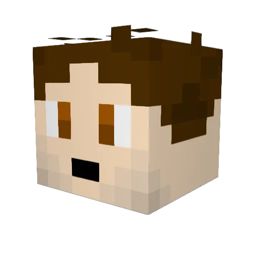 Infarkt123 Minecraft avatar head, 3D render