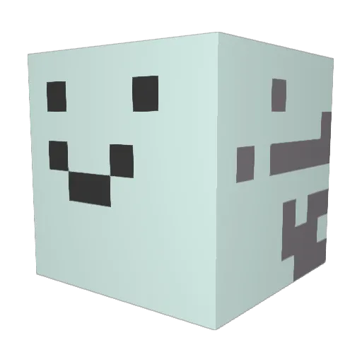 InfectedChair Minecraft avatar head, 3D render