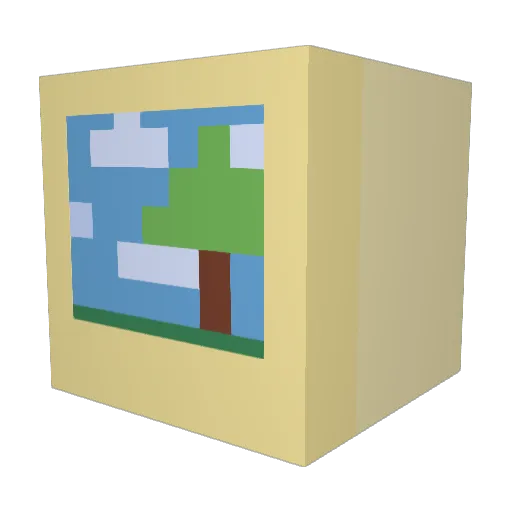 InfectedPlayer1 Minecraft avatar head, 3D render