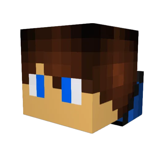 Infected_Goblin Minecraft avatar head, 3D render