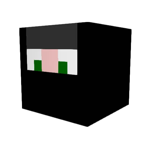 Infected_Knife Minecraft avatar head, 3D render
