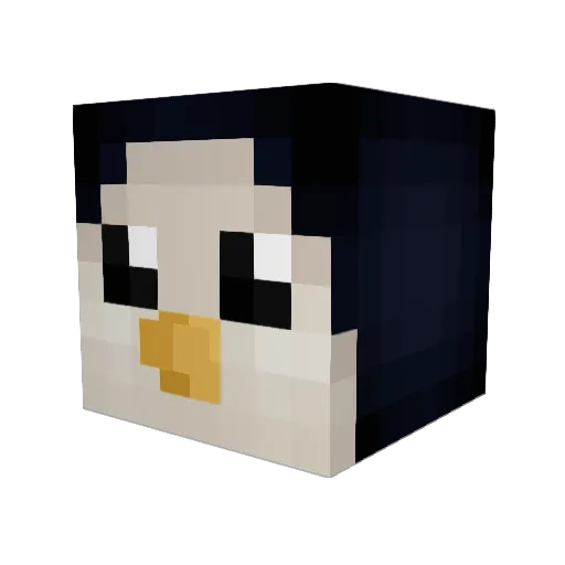 Infected_YT Minecraft avatar head, 3D render