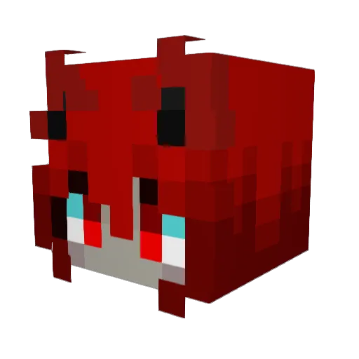 Infectornaut Minecraft avatar head, 3D render