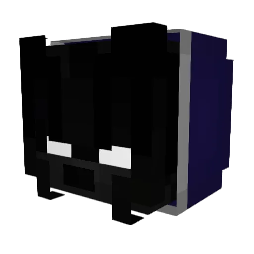 Infectperedeslou Minecraft avatar head, 3D render