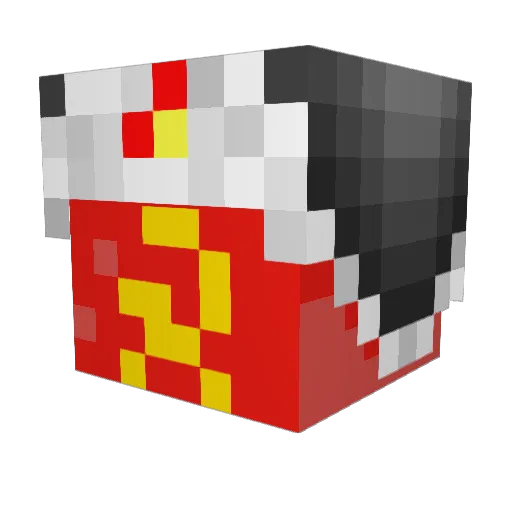 InferaTV Minecraft avatar head, 3D render