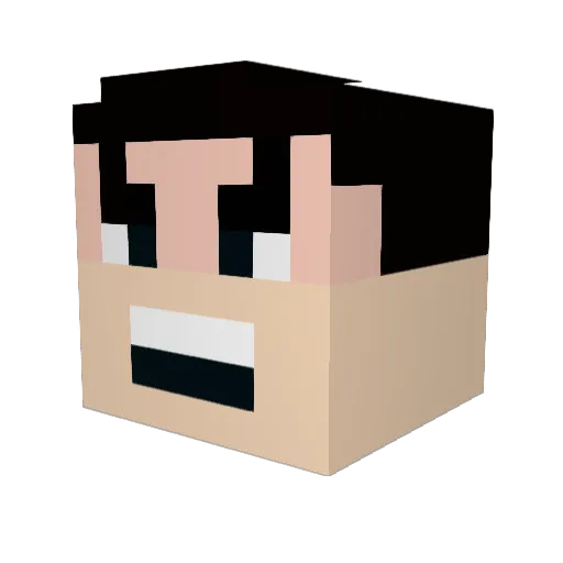 Inferiorities Minecraft avatar head, 3D render