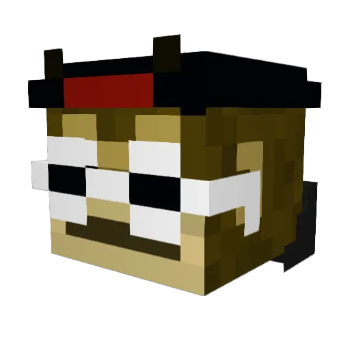 Infern019 Minecraft avatar head, 3D render