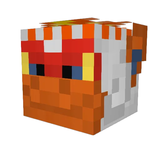 Infern8pe Minecraft avatar head, 3D render