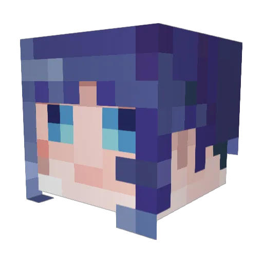 Inferna4 Minecraft avatar head, 3D render