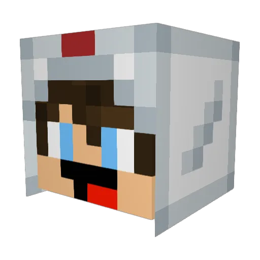 InfernalChiken Minecraft avatar head, 3D render