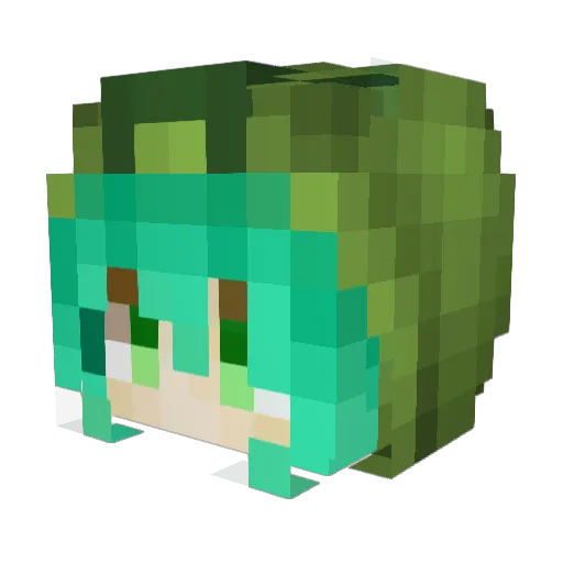 InfernalHyperion Minecraft avatar head, 3D render