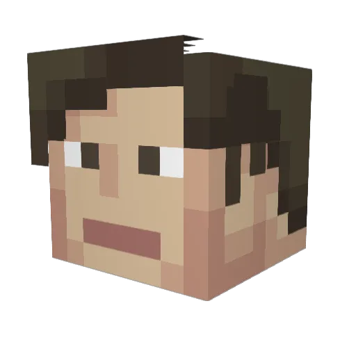 InfernalPerseus Minecraft avatar head, 3D render