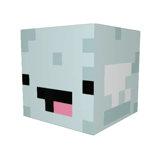InfernalSnowman Minecraft avatar head, 3D render