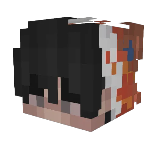 Infernape Minecraft avatar head, 3D render
