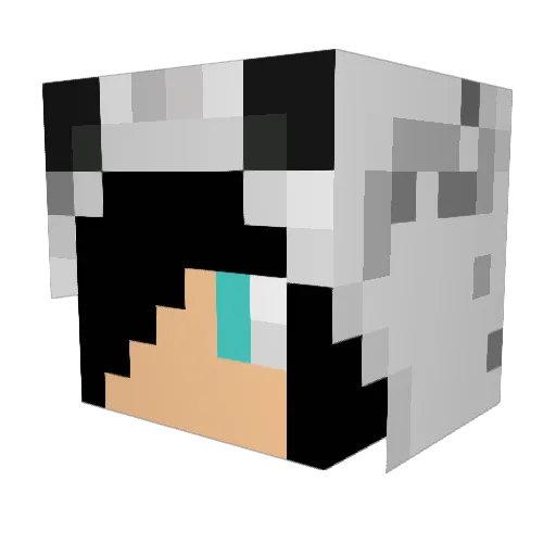 Inferno671 Minecraft avatar head, 3D render