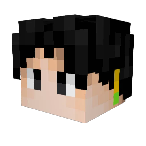 Inferno8Ninja Minecraft avatar head, 3D render