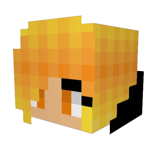 Inferno959 Minecraft avatar head, 3D render