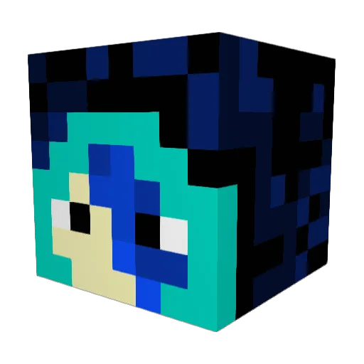 InfernoMT Minecraft avatar head, 3D render