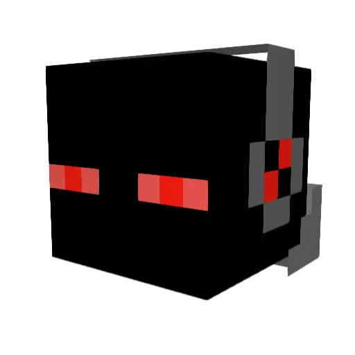 InfernoMongoose Minecraft avatar head, 3D render