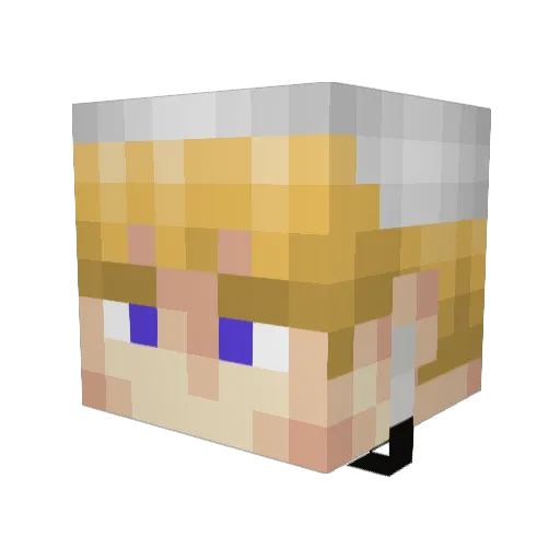 Infernoid Minecraft avatar head, 3D render