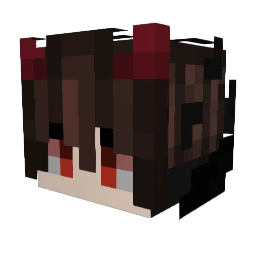 Infernos_Flame Minecraft avatar head, 3D render