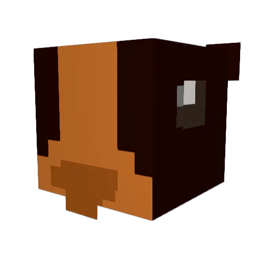Infernos_v2 Minecraft avatar head, 3D render