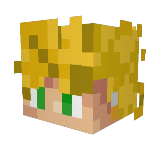 Infernox05 Minecraft avatar head, 3D render