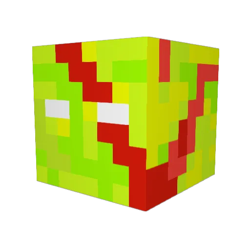 Infernus_ Minecraft avatar head, 3D render