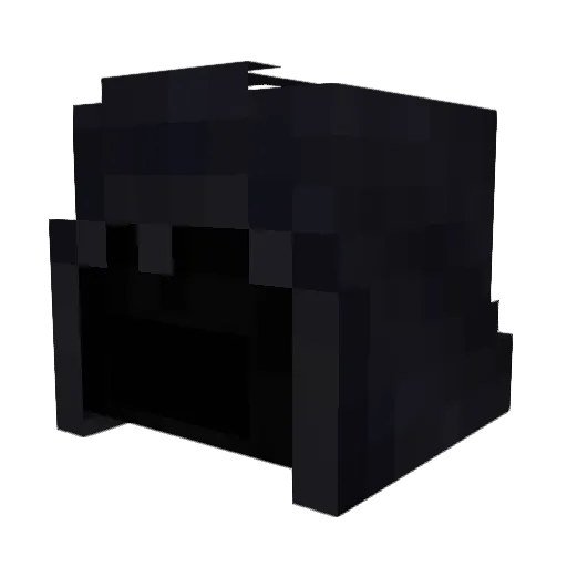 Infernusapis Minecraft avatar head, 3D render