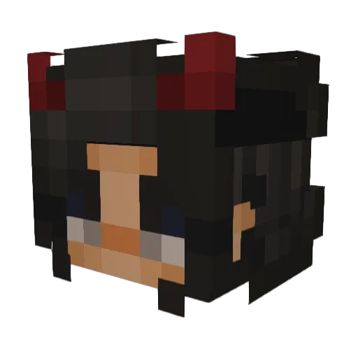 Infi2006 Minecraft avatar head, 3D render