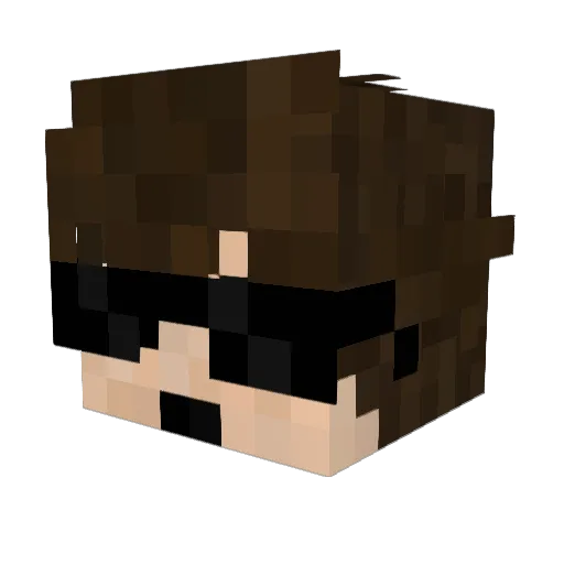 InfiniteCHEAT Minecraft avatar head, 3D render