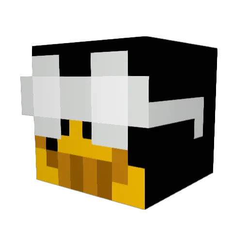 InfiniteChief Minecraft avatar head, 3D render
