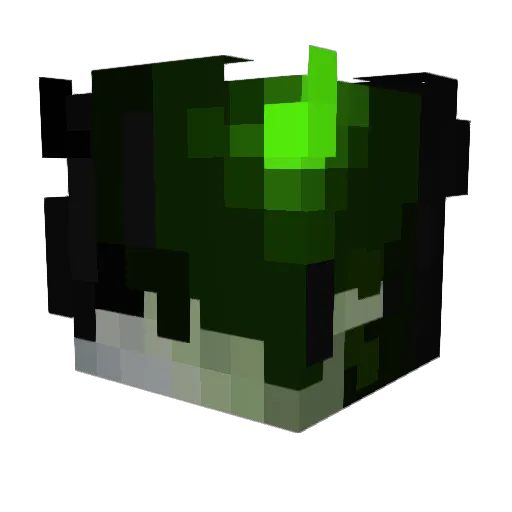 InfiniteGG Minecraft avatar head, 3D render