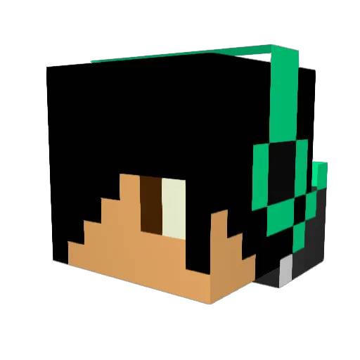 InfiniteGamer23 Minecraft avatar head, 3D render