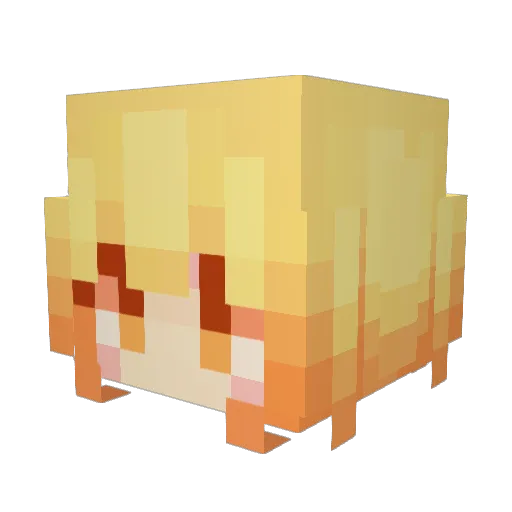 InfiniteOL Minecraft avatar head, 3D render