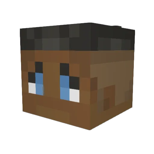 Infinite_Boi Minecraft avatar head, 3D render
