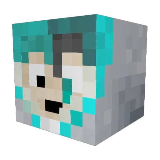 Infinite_Gamer00 Minecraft avatar head, 3D render