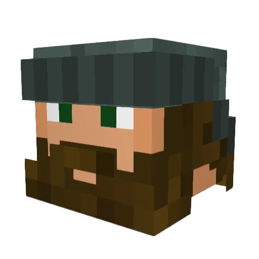 Infinitefeedzz Minecraft avatar head, 3D render