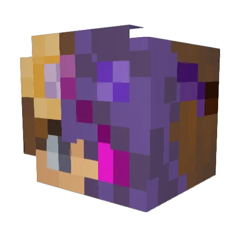 Infinitekaosv3 Minecraft avatar head, 3D render
