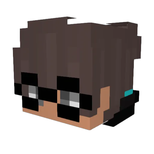 Infinitus747 Minecraft avatar head, 3D render