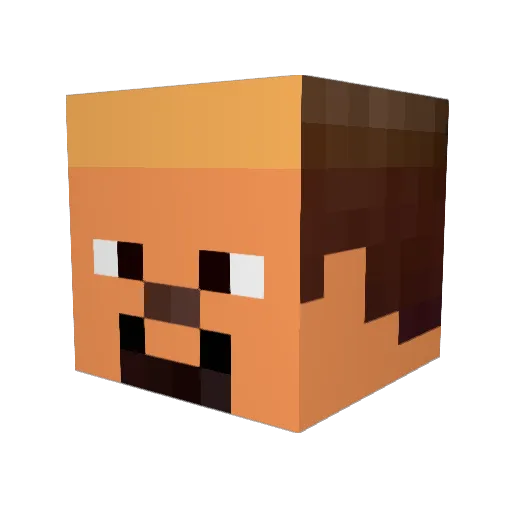 Infinity101 Minecraft avatar head, 3D render