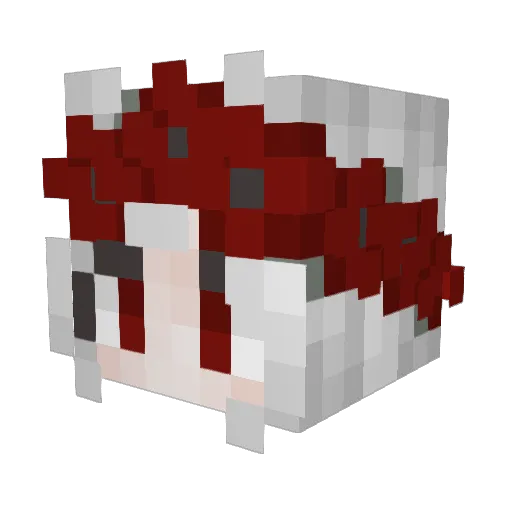 Infinity187 Minecraft avatar head, 3D render