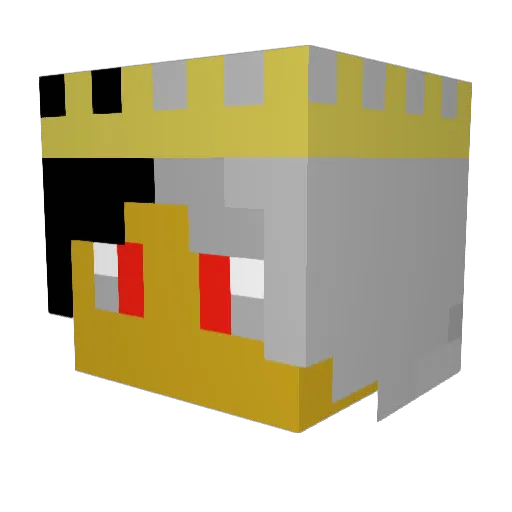 InfinityKing706 Minecraft avatar head, 3D render