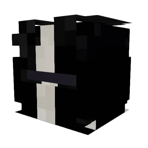 InfinityMeta Minecraft avatar head, 3D render