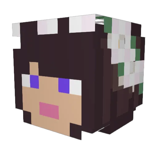 InfinityZ77 Minecraft avatar head, 3D render